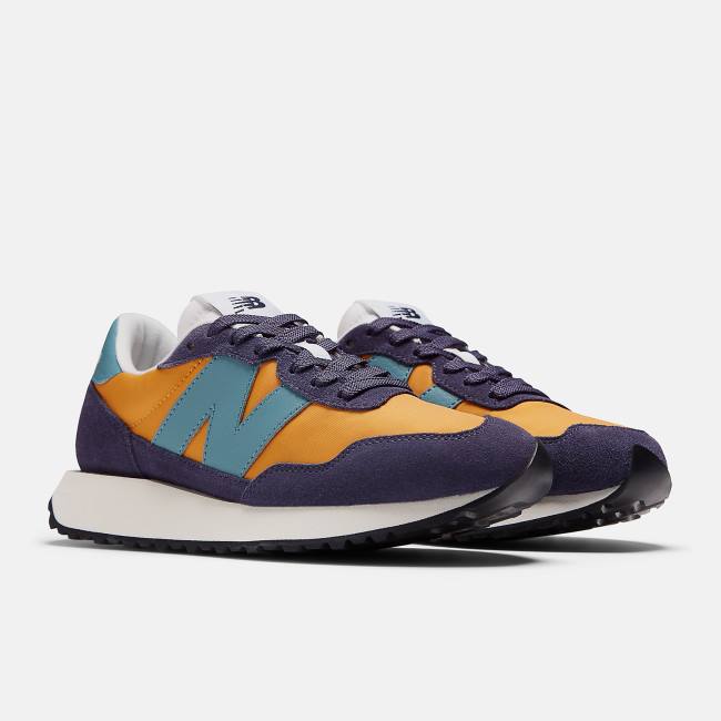 New Balance 237 Sneakers Dam Lila Blå Gula | NB956LZJ