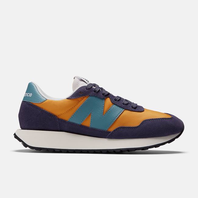 New Balance 237 Sneakers Dam Lila Blå Gula | NB956LZJ