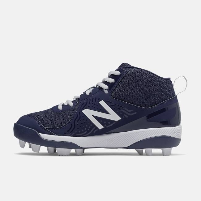 New Balance 3000v5 Youth Molded Baseball Skor Barn Blå Vita | NB137SJL