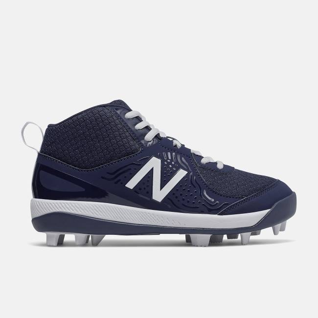 New Balance 3000v5 Youth Molded Baseball Skor Barn Blå Vita | NB137SJL