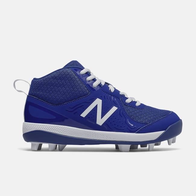 New Balance 3000v5 Youth Molded Baseball Skor Barn Blå Vita | NB159LRC