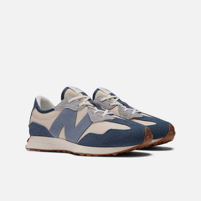 New Balance 327 Sneakers Barn Indigo Grå Bruna | NB679FLI