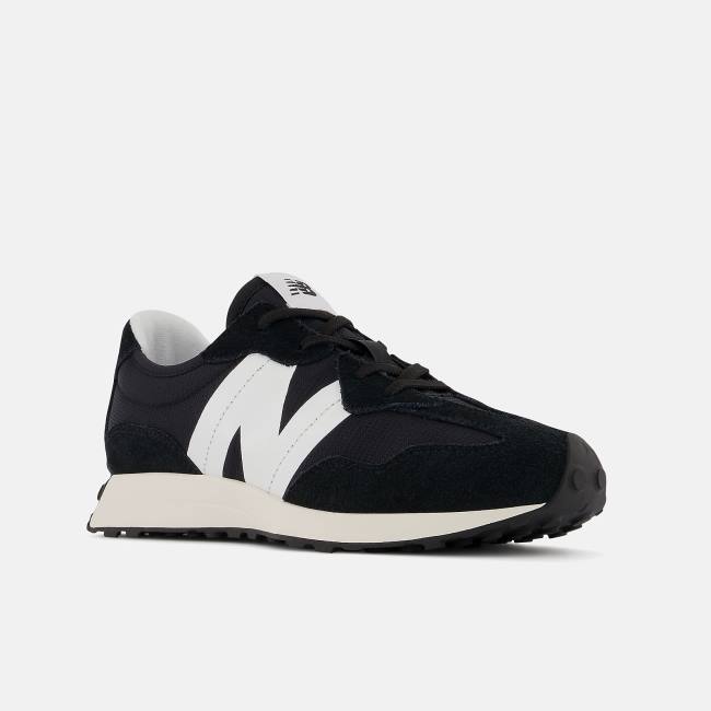 New Balance 327 Sneakers Barn Svarta Vita | NB750XBO