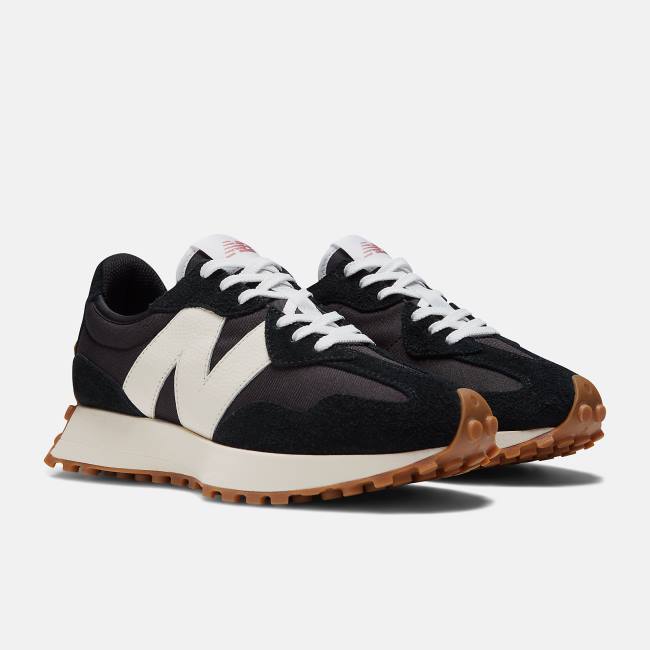 New Balance 327 Sneakers Dam Svarta Vita Röda | NB975GAS