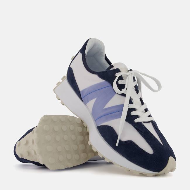 New Balance 327 Sneakers Herr Beige Indigo Blå | NB618HJS