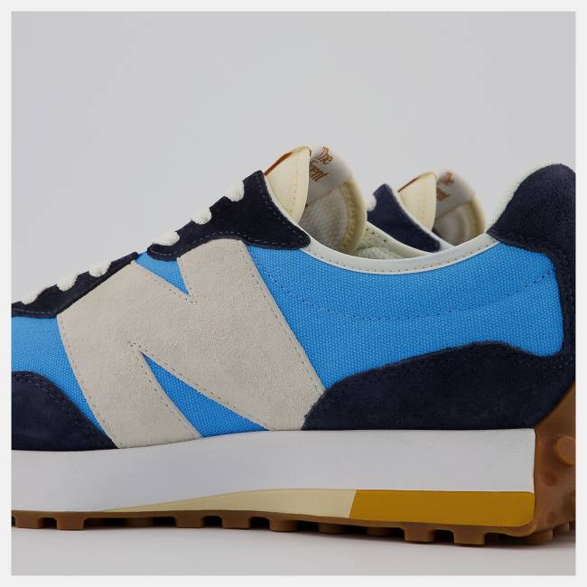 New Balance 327 Sneakers Herr Blå Beige Indigo | NB430VUJ