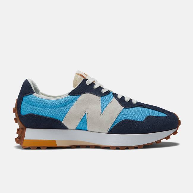 New Balance 327 Sneakers Herr Blå Beige Indigo | NB430VUJ