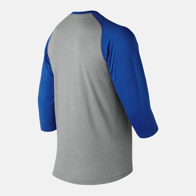 New Balance 3/4 Baseball Raglan Top T-shirt Herr Kungsblått | NB134BTG