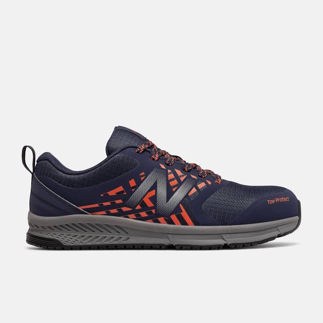 New Balance 412 ESD Arbetsskor Herr Marinblå Orange | NB472TSO