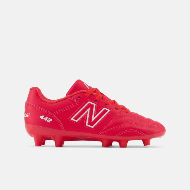 New Balance 442 V2 ACADEMY JNR FG Fotbollsskor Barn Röda Vita | NB503DXL