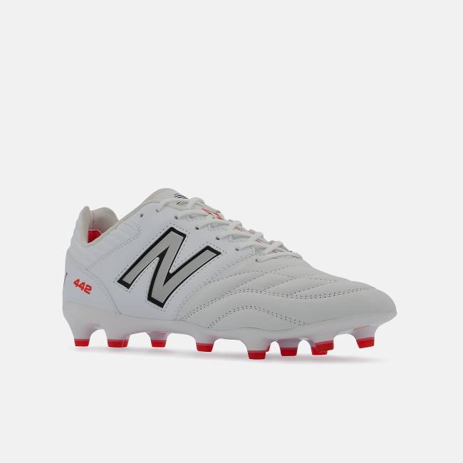 New Balance 442 V2 PRO FG Fotbollsskor Dam Vita Silver | NB640ZWD