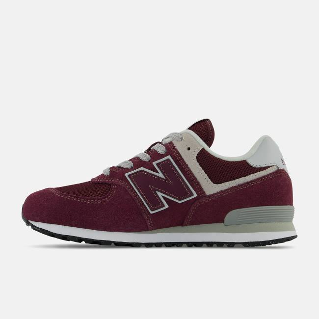 New Balance 574 Core Sneakers Barn Vinröda Vita | NB846BWN