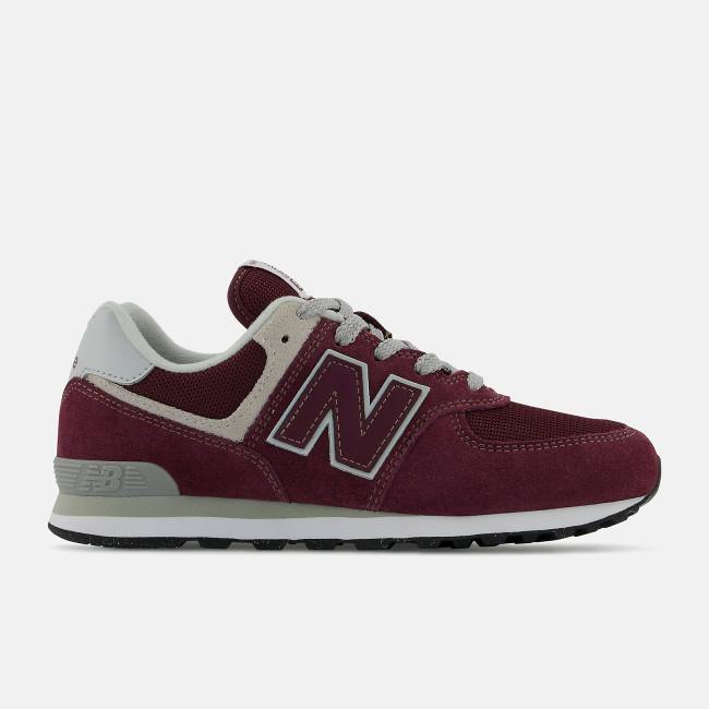 New Balance 574 Core Sneakers Barn Vinröda Vita | NB846BWN