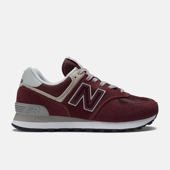 New Balance 574 Core Sneakers Dam Vinröda Vita | NB428IHU