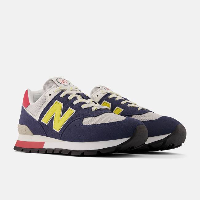 New Balance 574 Rugged Sneakers Herr Blå Gula | NB358FKT