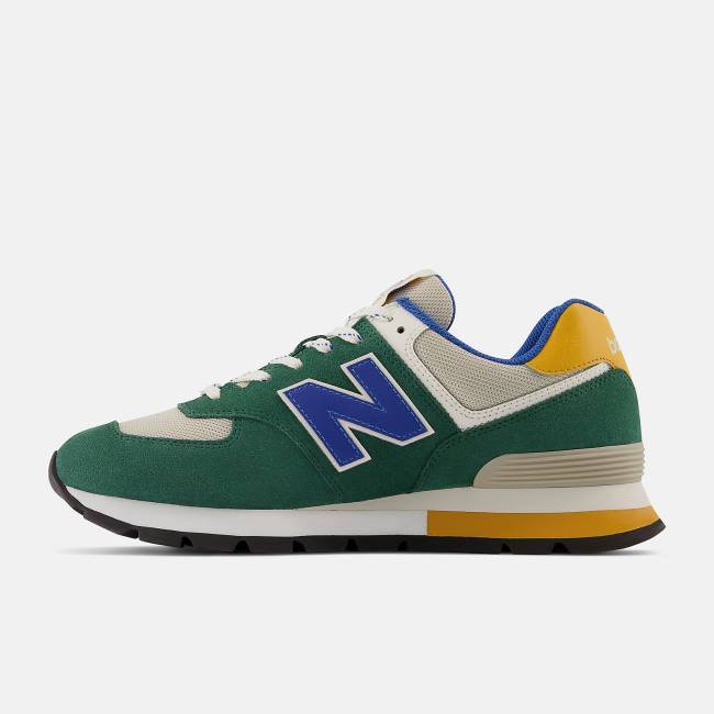 New Balance 574 Rugged Sneakers Herr Gröna Kungsblått Blå | NB206HEX