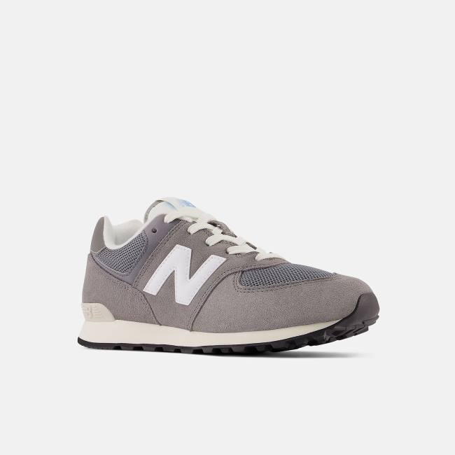 New Balance 574 Sneakers Barn Grå Ljusblå | NB016KTU