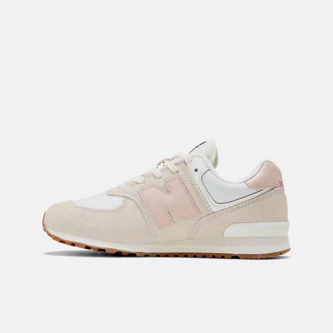 New Balance 574 Sneakers Barn Ljusblå Rosa Bruna | NB146SXR