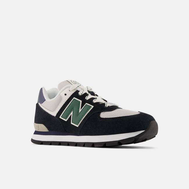 New Balance 574 Sneakers Barn Svarta Marinblå Gröna | NB065TSE