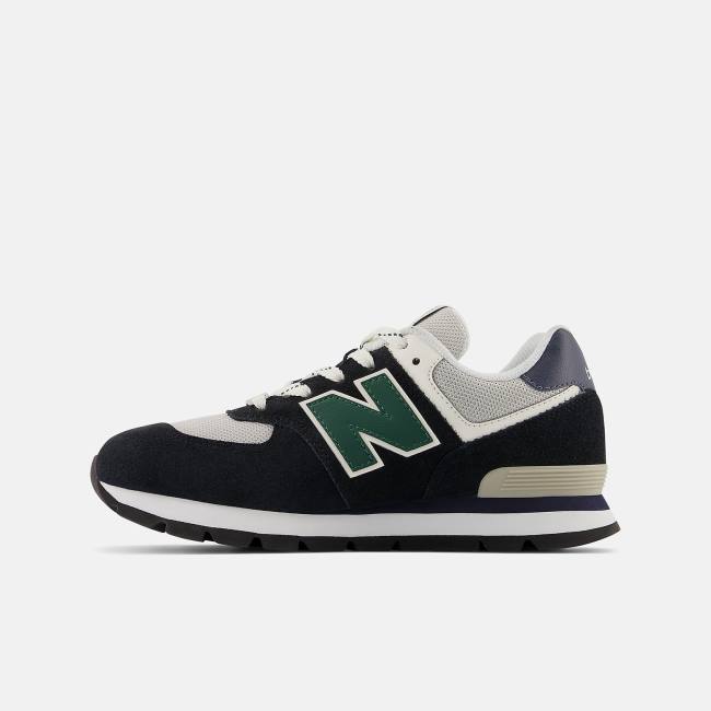 New Balance 574 Sneakers Barn Svarta Marinblå Gröna | NB065TSE