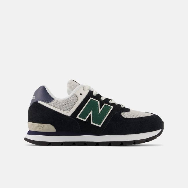 New Balance 574 Sneakers Barn Svarta Marinblå Gröna | NB065TSE