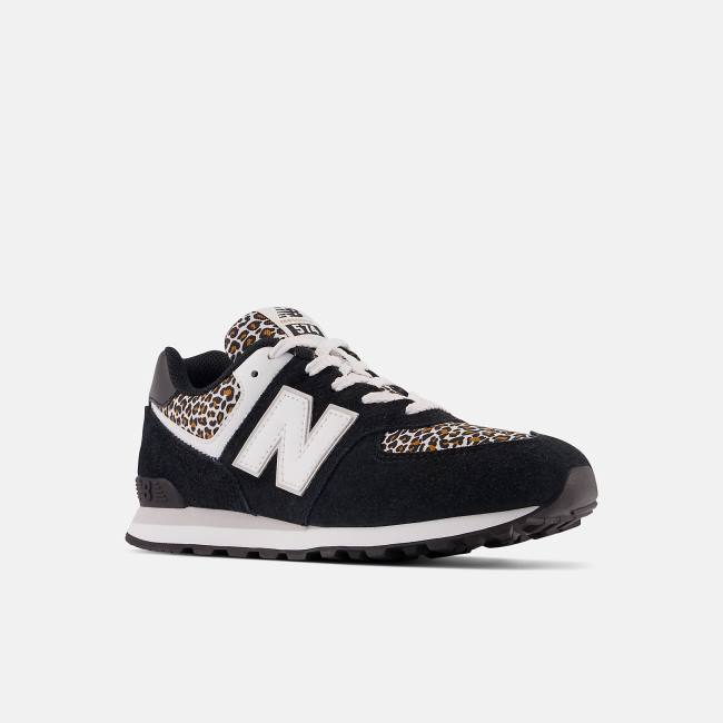 New Balance 574 Sneakers Barn Svarta | NB203XGN