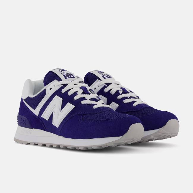 New Balance 574 Sneakers Dam Blå Vita | NB654GLM