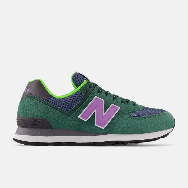 New Balance 574 Sneakers Dam Gröna Lila | NB175SGI