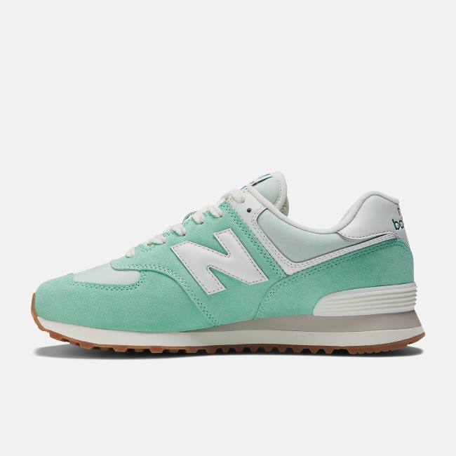 New Balance 574 Sneakers Dam Gröna Vita | NB952ERL