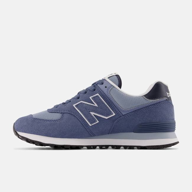 New Balance 574 Sneakers Dam Indigo Grå Vita | NB736PMN