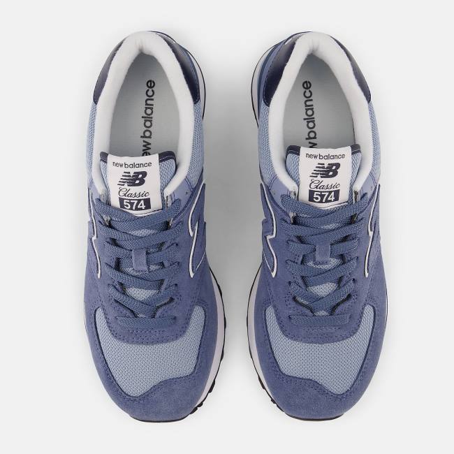 New Balance 574 Sneakers Dam Indigo Grå Vita | NB736PMN