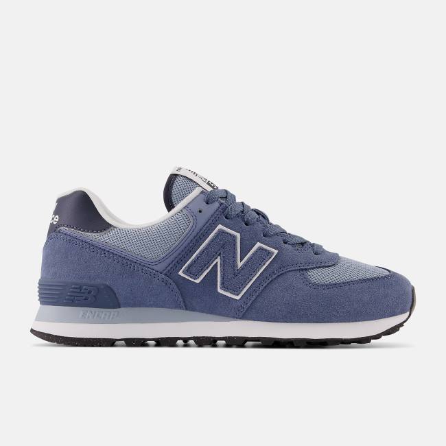 New Balance 574 Sneakers Dam Indigo Grå Vita | NB736PMN