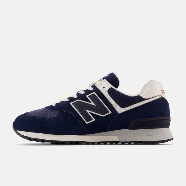 New Balance 574 Sneakers Dam Marinblå Vita | NB540JAY