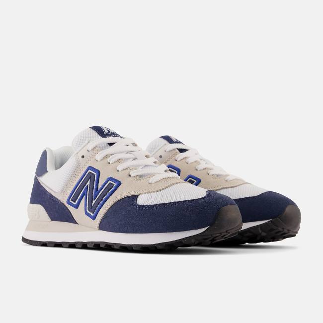 New Balance 574 Sneakers Dam Marinblå Vita | NB745RBW