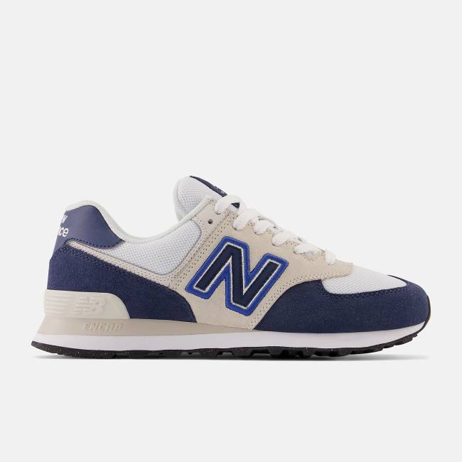 New Balance 574 Sneakers Dam Marinblå Vita | NB745RBW