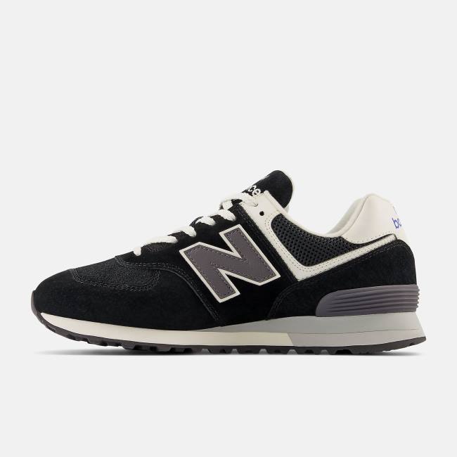 New Balance 574 Sneakers Dam Svarta Vita | NB239YPX