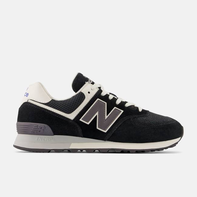 New Balance 574 Sneakers Dam Svarta Vita | NB239YPX