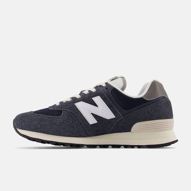 New Balance 574 Sneakers Dam Svarta Vita | NB470WGJ