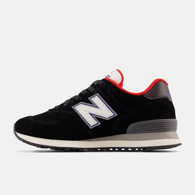 New Balance 574 Sneakers Dam Svarta Vita | NB703HQX