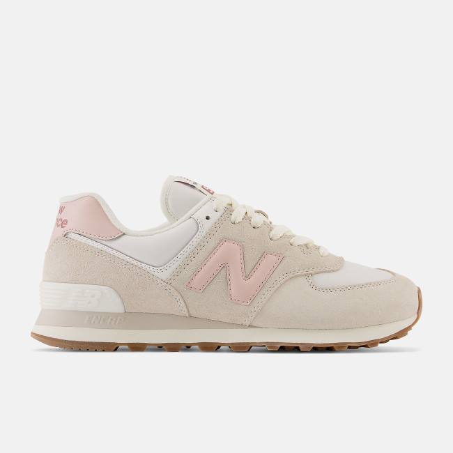 New Balance 574 Sneakers Dam Vita Rosa | NB418XOB