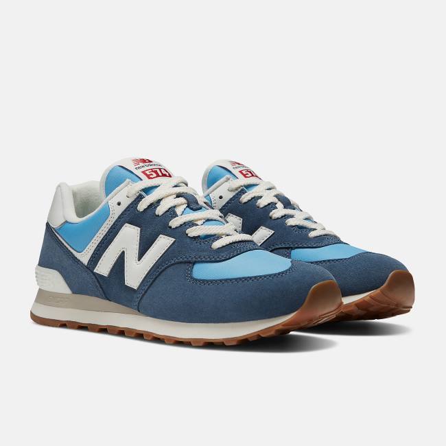 New Balance 574 Sneakers Herr Blå Vita | NB658BYQ