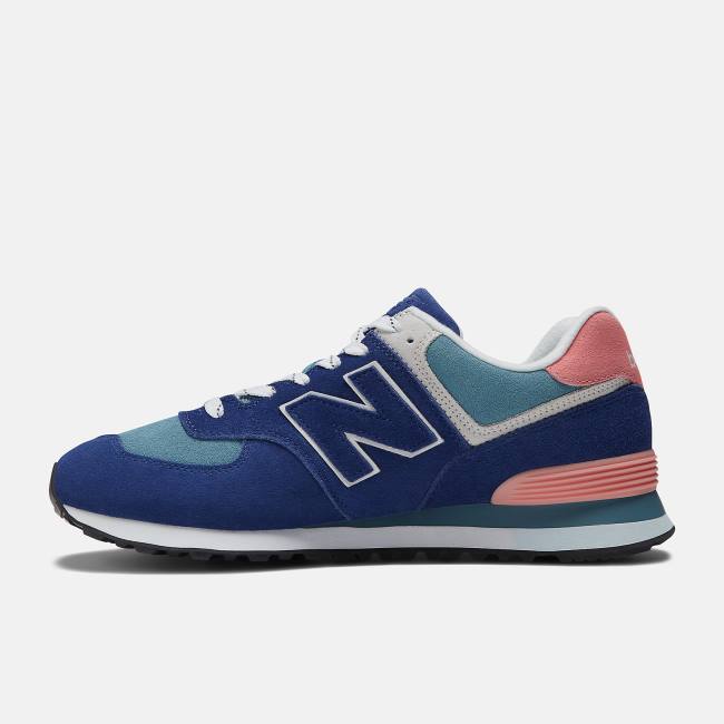 New Balance 574 Sneakers Herr Marinblå Beige Rosa | NB138FKZ