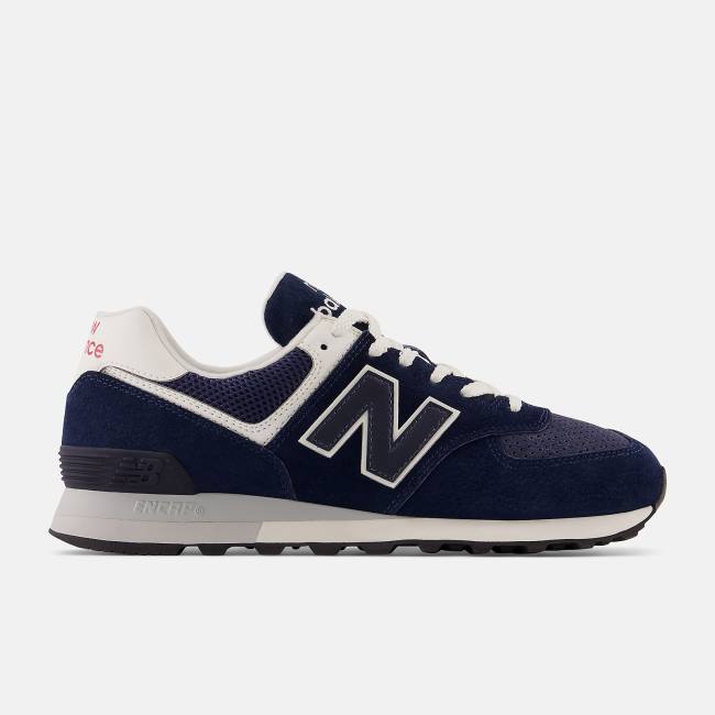 New Balance 574 Sneakers Herr Marinblå Vita | NB861RMP