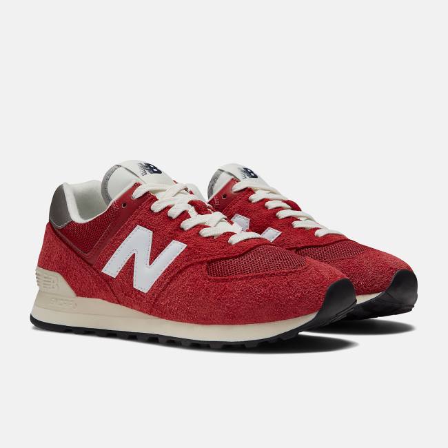 New Balance 574 Sneakers Herr Röda Vita | NB609RCI