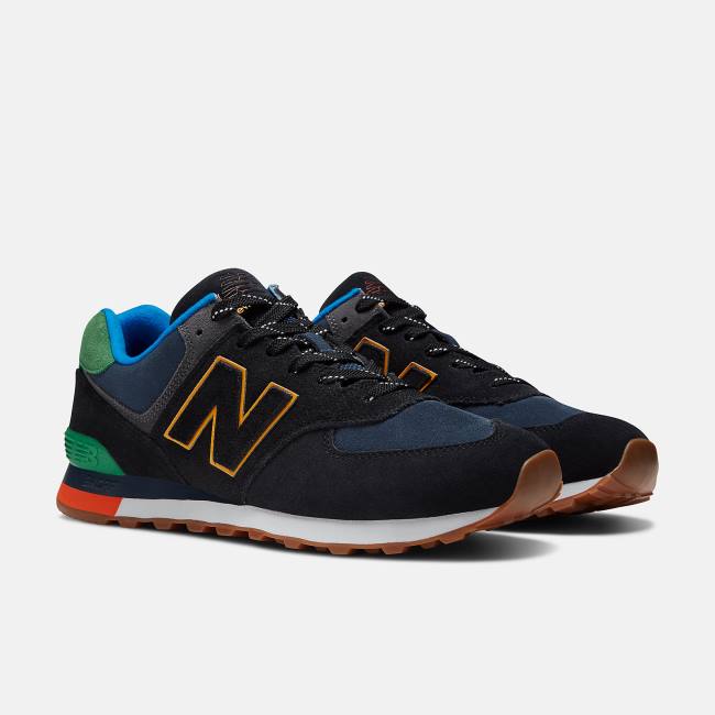 New Balance 574 Sneakers Herr Svarta Gröna | NB247WKD