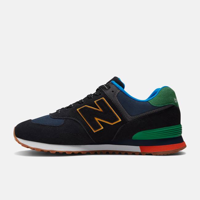 New Balance 574 Sneakers Herr Svarta Gröna | NB247WKD