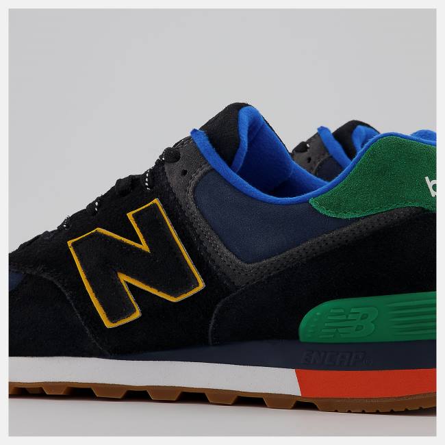 New Balance 574 Sneakers Herr Svarta Gröna | NB247WKD