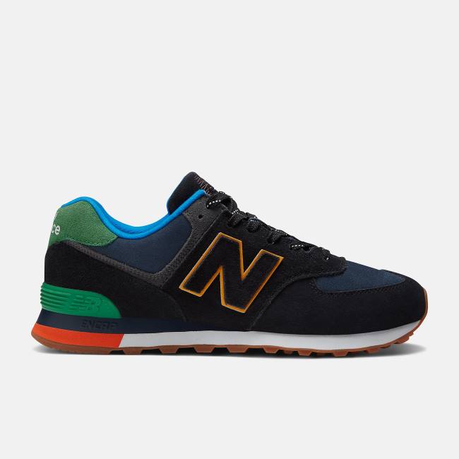 New Balance 574 Sneakers Herr Svarta Gröna | NB247WKD