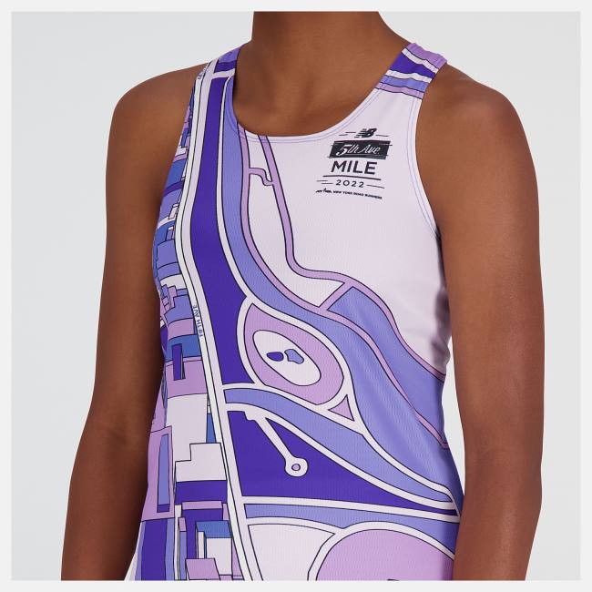 New Balance 5th Avenue Mile Singlet T-shirt Dam Lila | NB279UAV