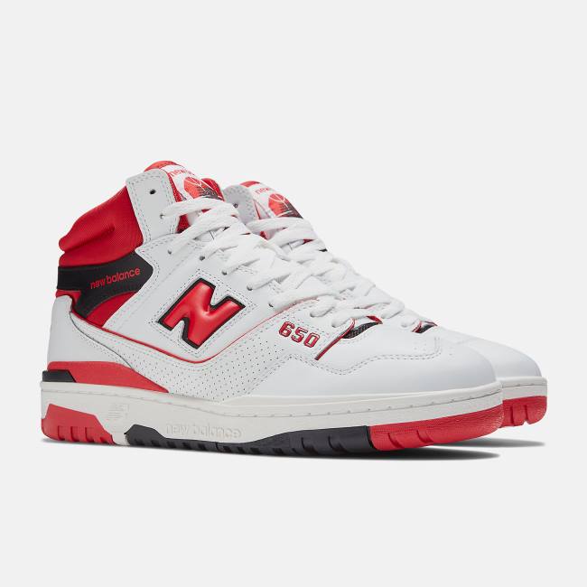 New Balance 650 Sneakers Herr Vita Röda | NB681ACH